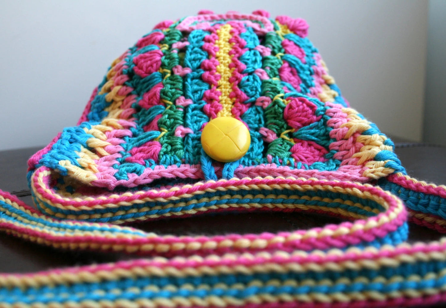 Boho crochet summer bag pattern