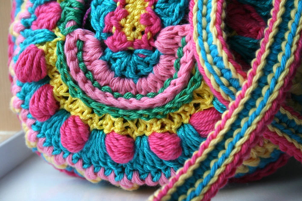 Boho crochet summer bag pattern