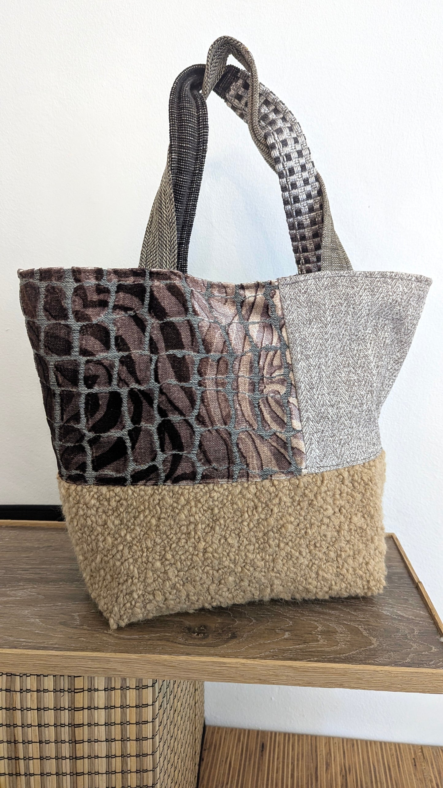 Upcycle textiles Tote bag