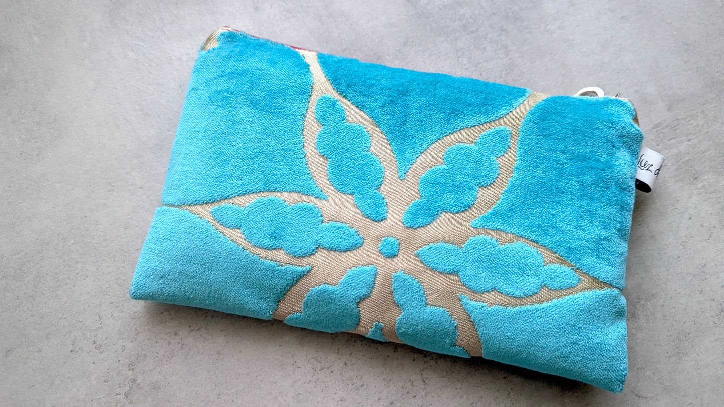 Upcycle upholstery fabric pouches