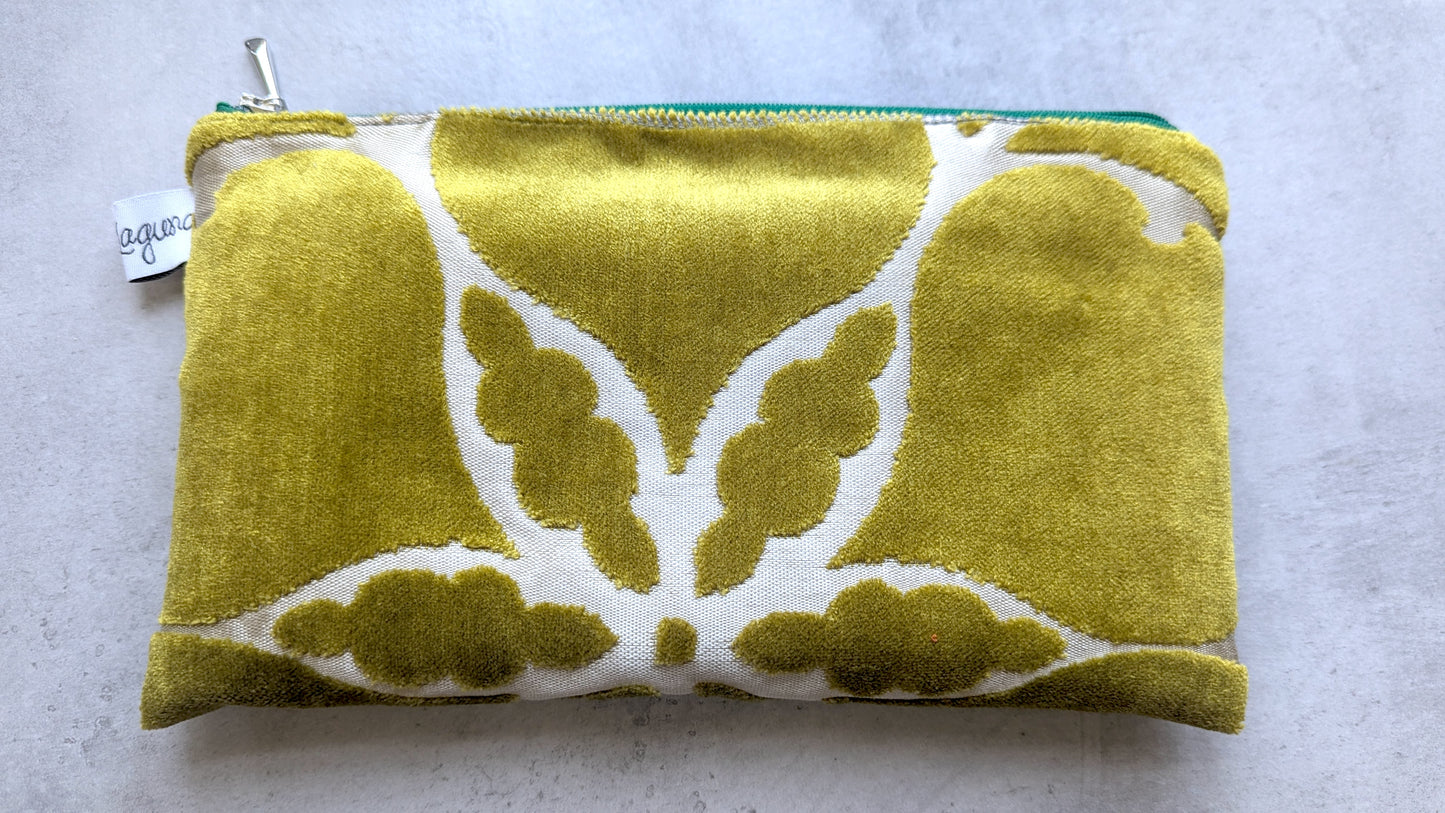 Upcycle upholstery fabric pouches