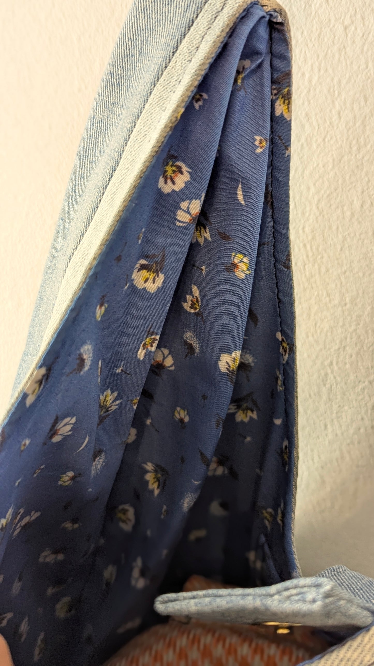 Upcycle denim patchwork denim boho