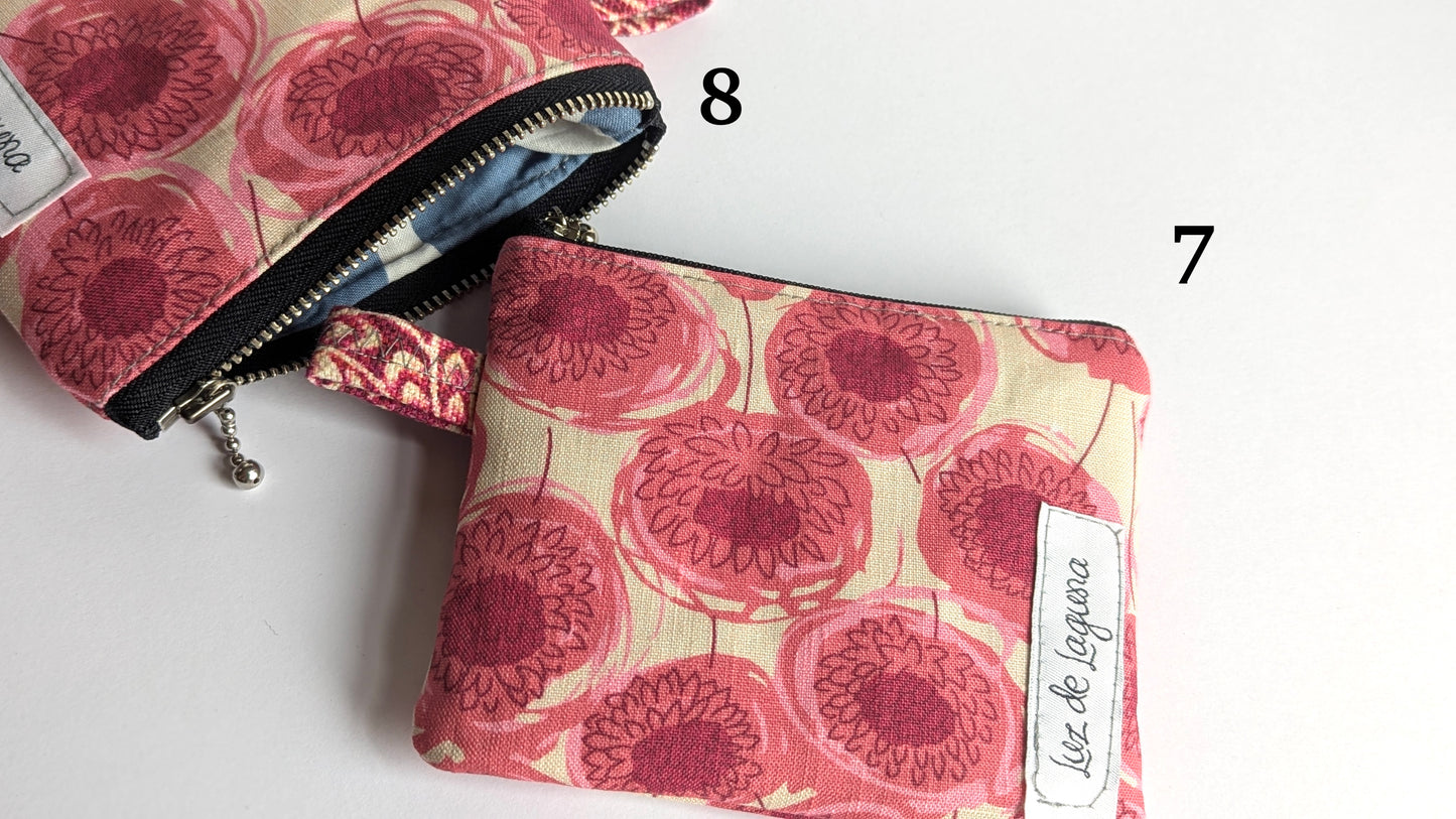 Upcycle upholstery fabrics coin purses