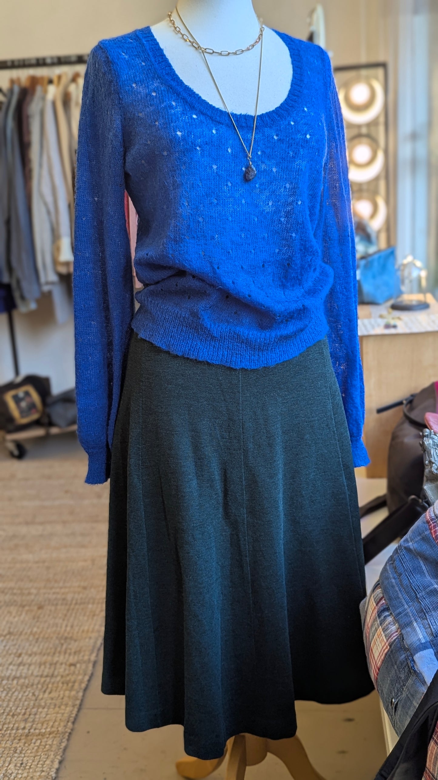 Vintage Knitted Lace Sweater