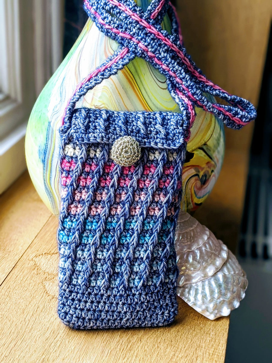 Phone case granny crochet bag pattern 292