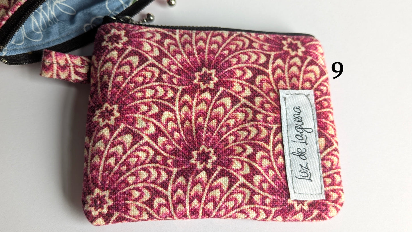 Upcycle upholstery fabrics coin purses