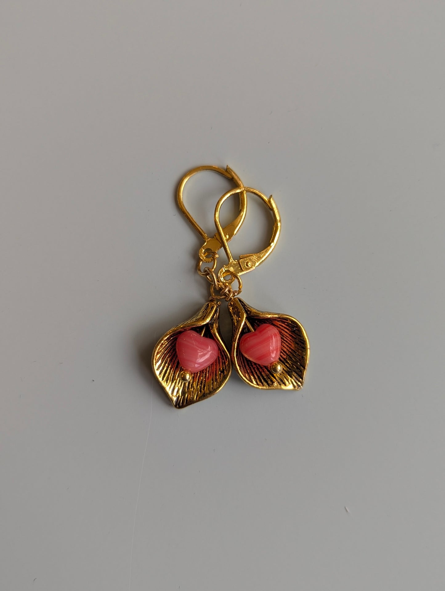 Handmade Gold Leaf Earrings