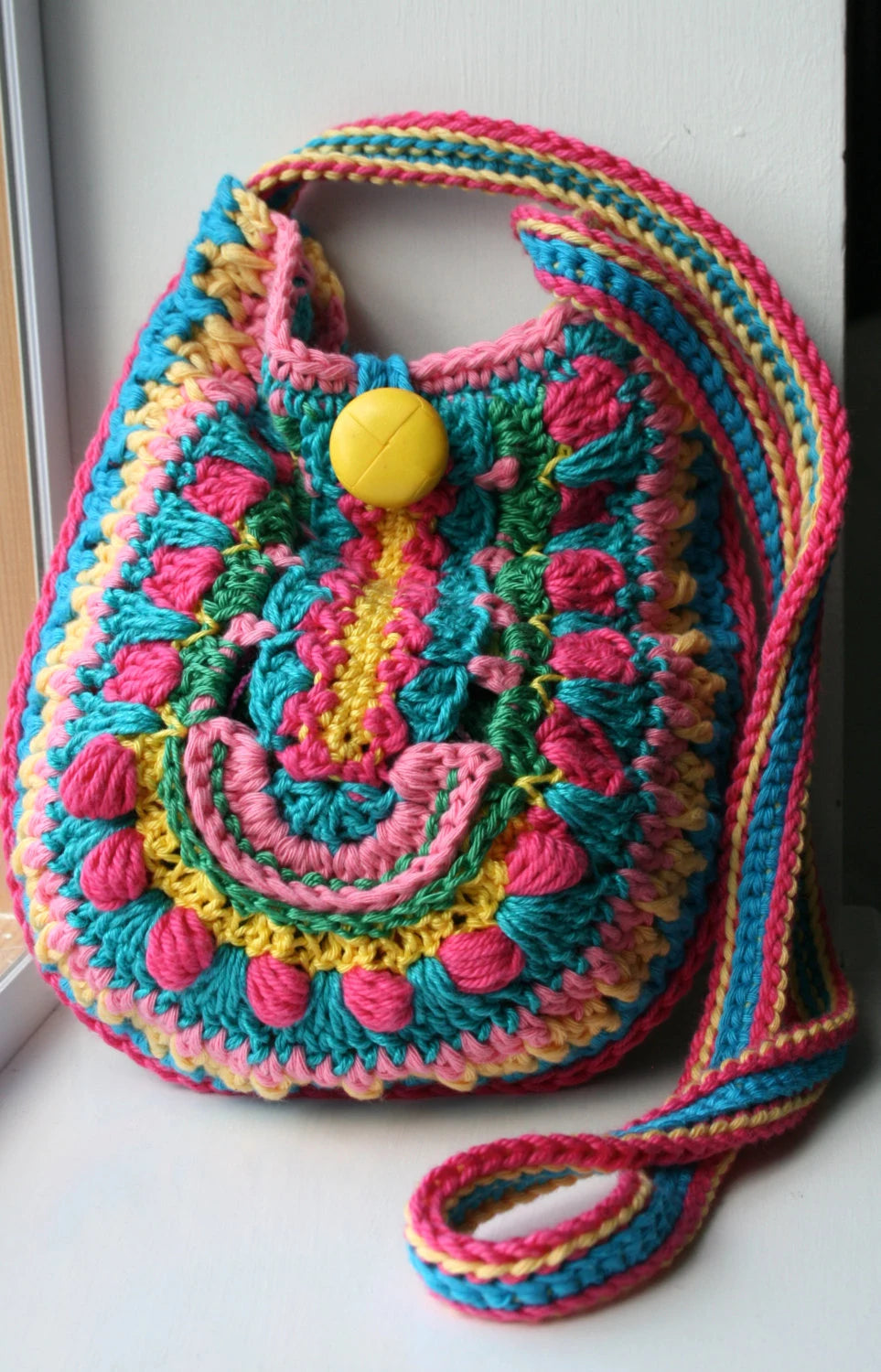 Boho crochet summer bag pattern