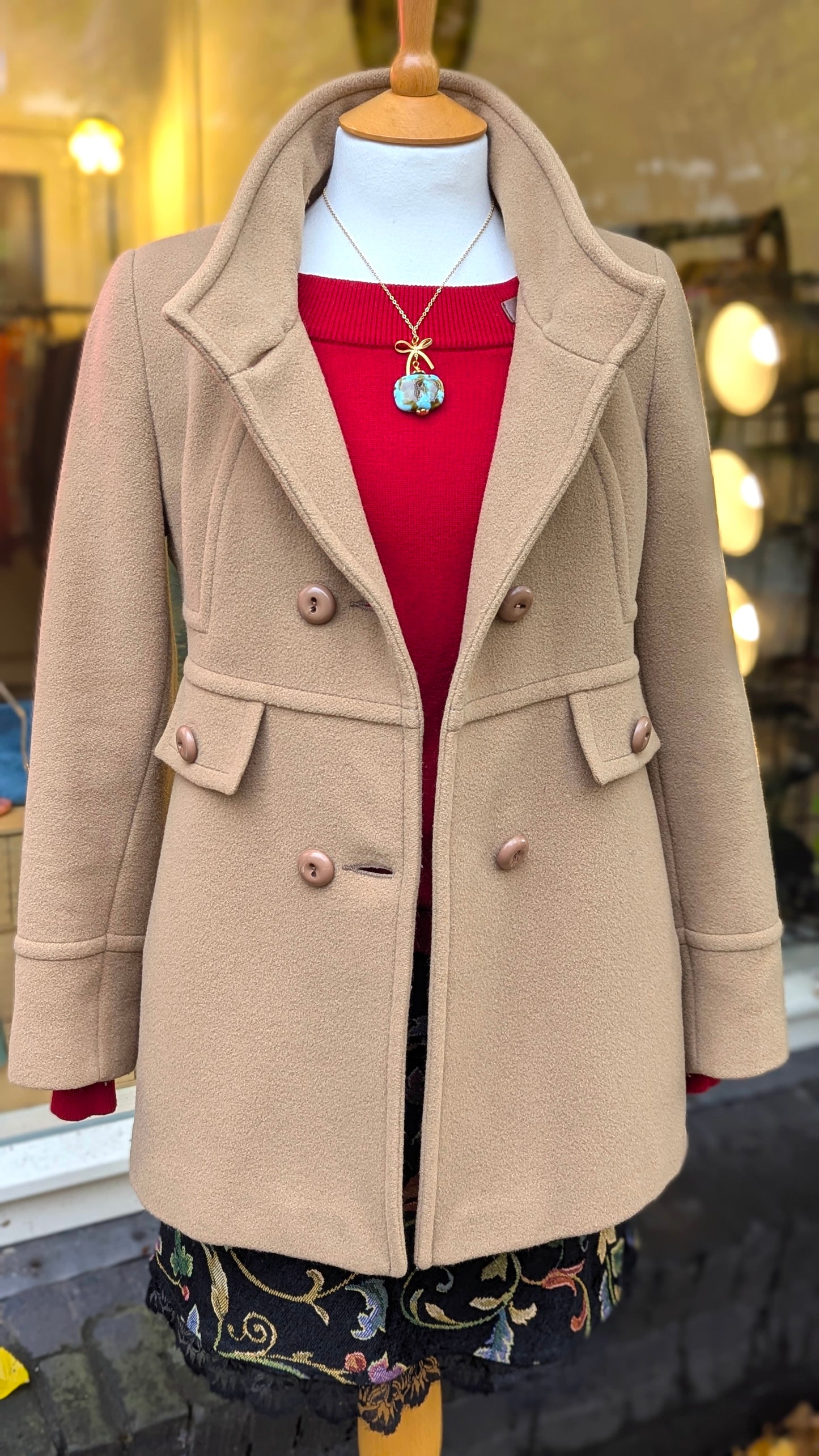 Vintage Camel Wool Coat