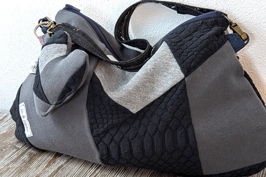 Upcycle hoodie into a hobo bag