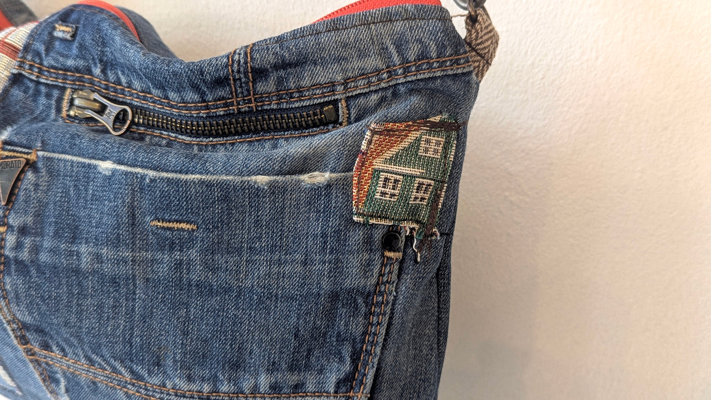 Upcycle Houses of Amsterdam and denim crossbody bag