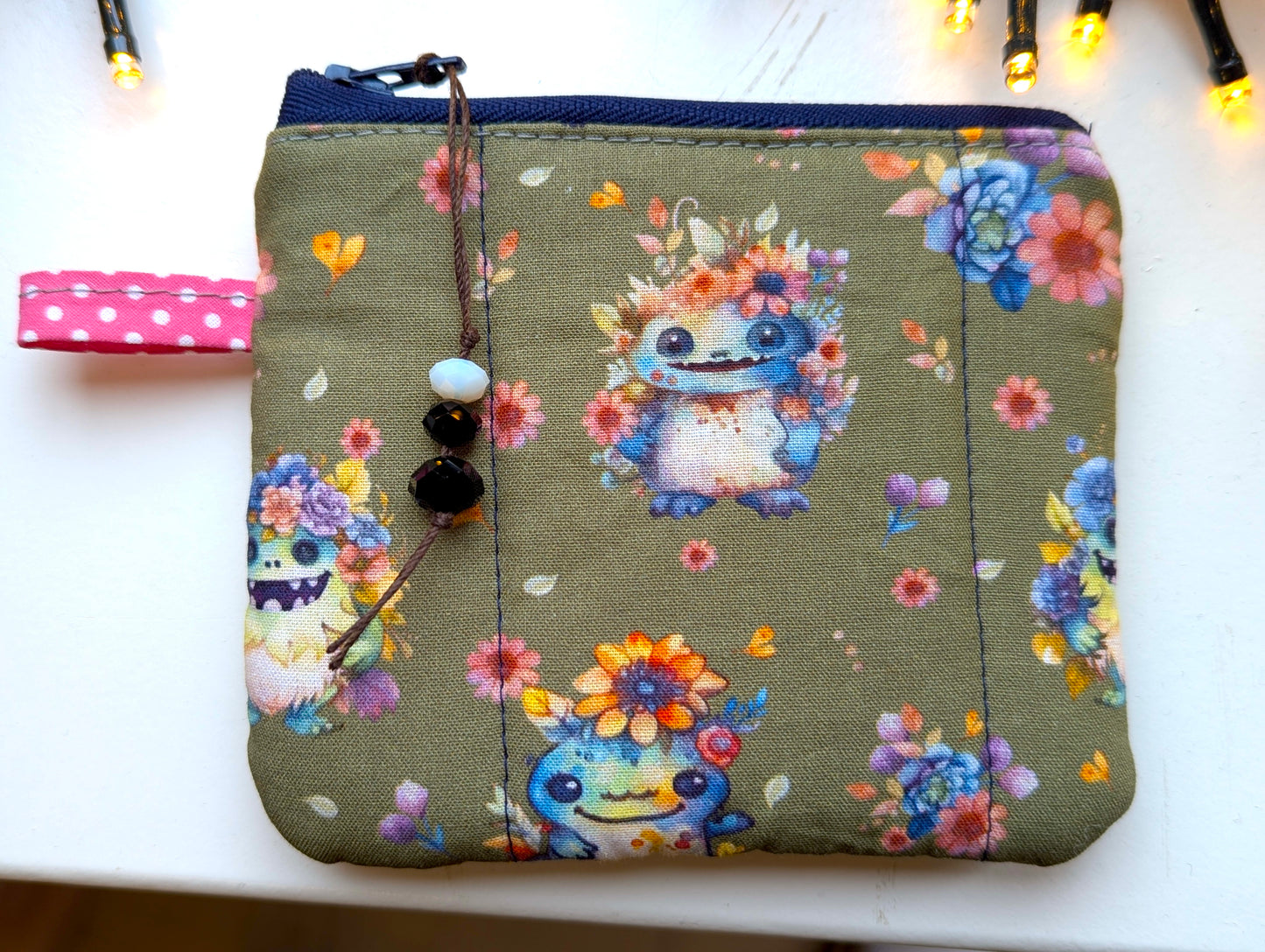 Handmade Little Monsters Quilted Wallet