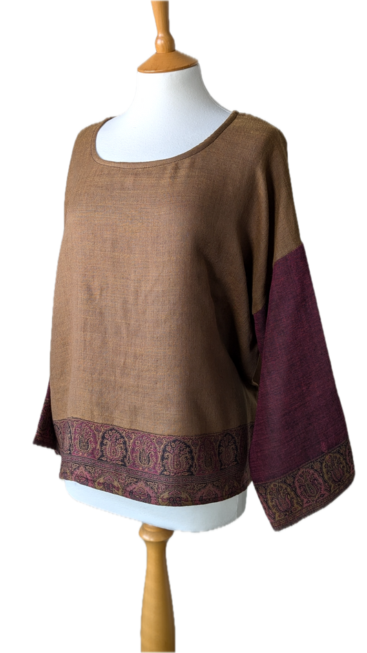 Luz Upcycles wool top