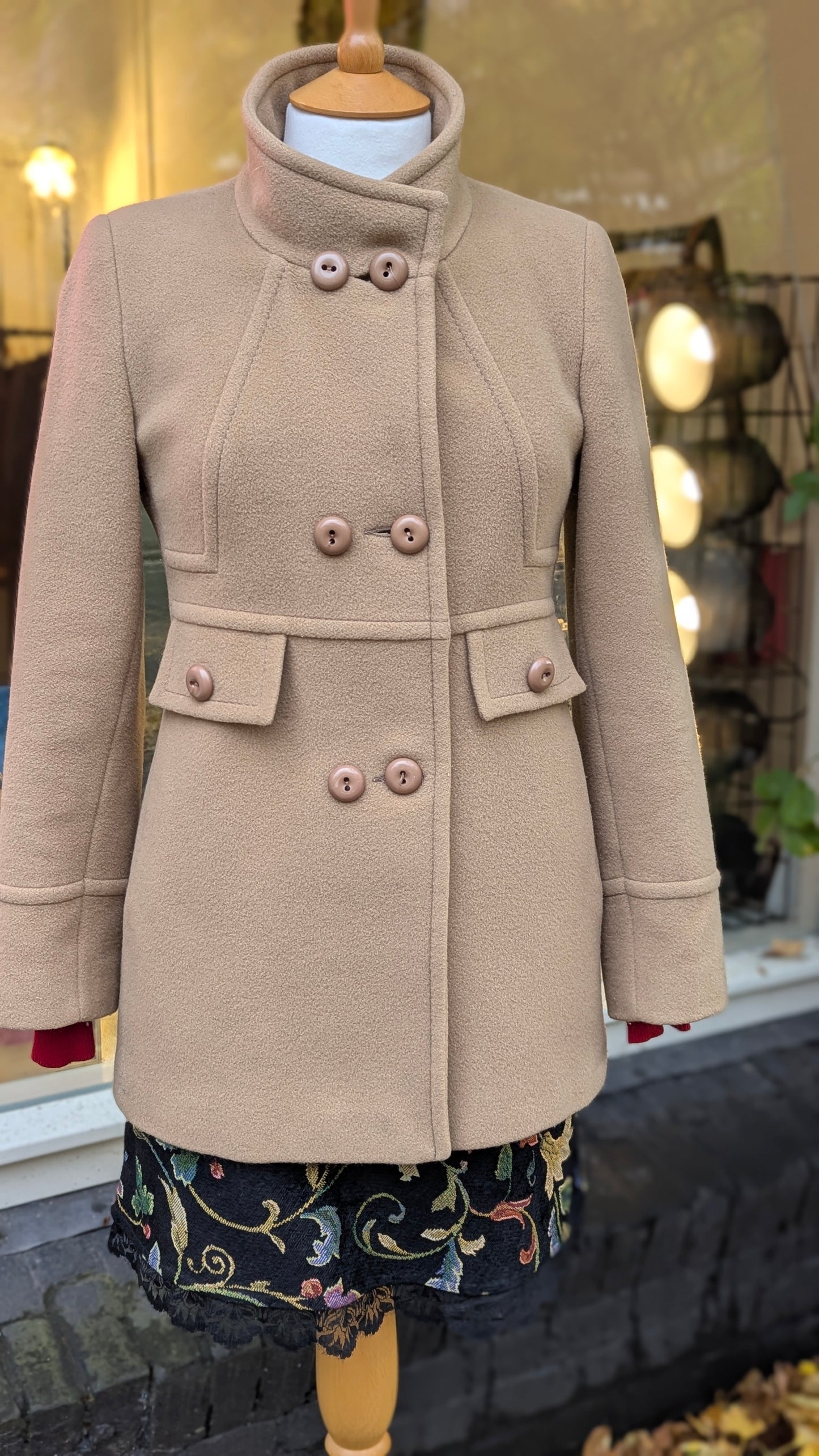 Vintage Camel Wool Coat