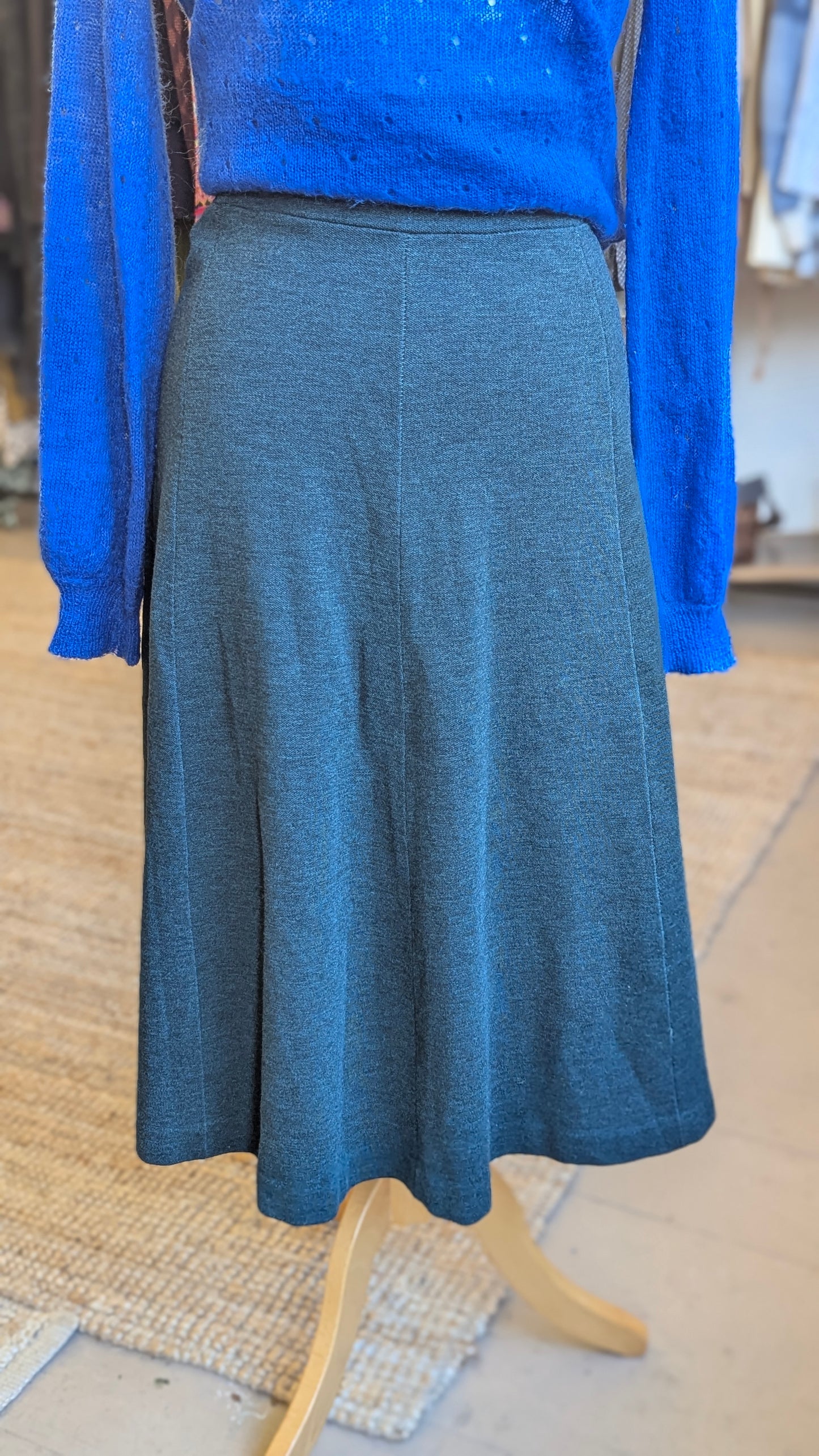 Vintage Knitted green skirt