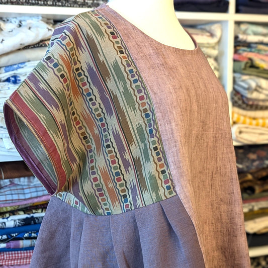 Upcycle linens tunic