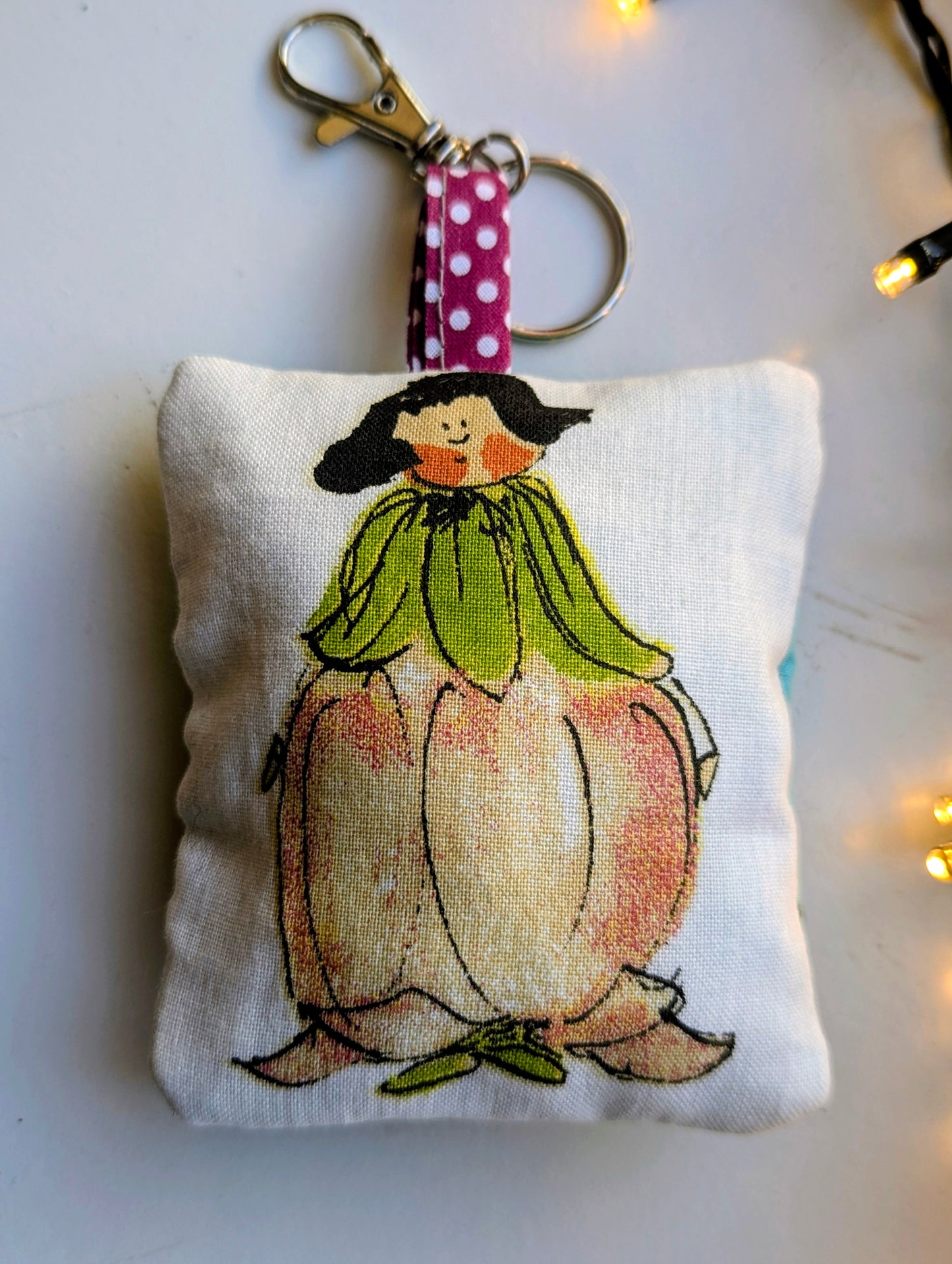 Handmade Character Quilted Keychain Pouch