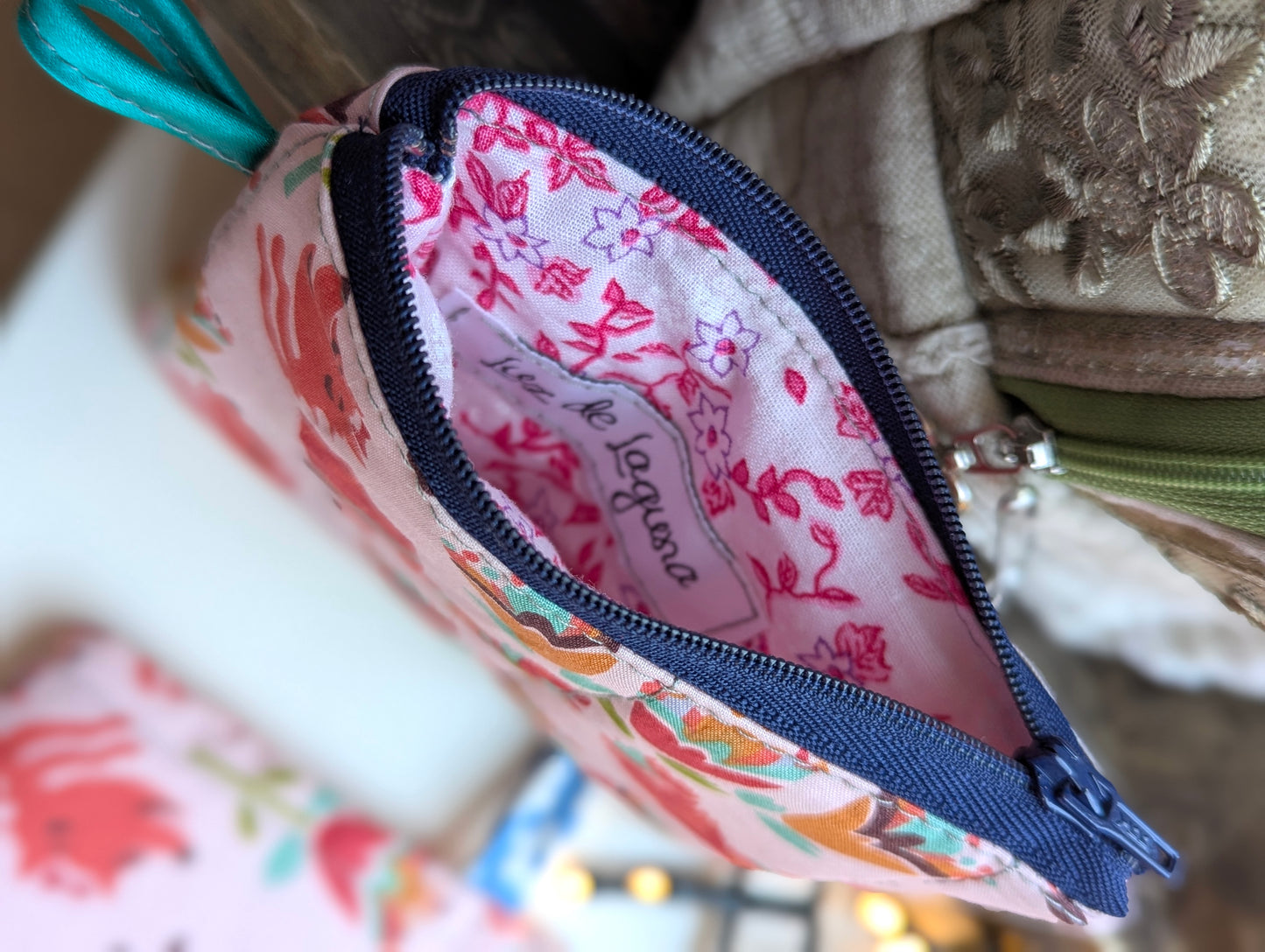 Handmade Pink Fox Quilted Wallet